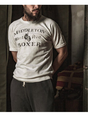 Heavy Duty Boxer Physical Training T-Shirt - Black Bronson Mfg. 36 S